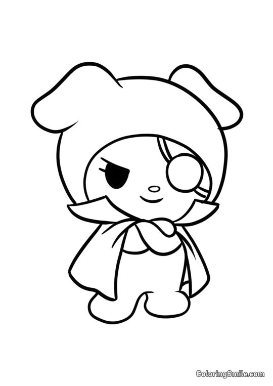 Собака Ванмі з банди Куромі - Розмальовка