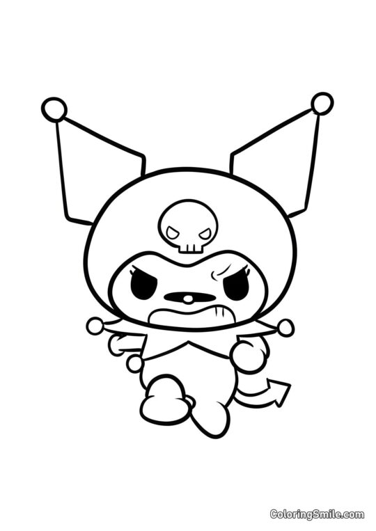 Куромі заєць сердитий - Розмальовка