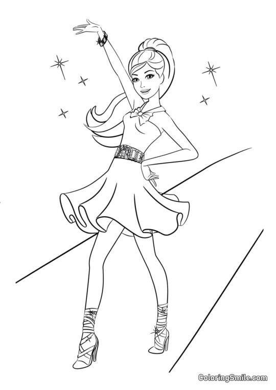 Барбі розважається - Розмальовка