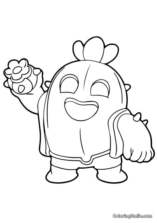 Шпик Бравл Старс - Розмальовка