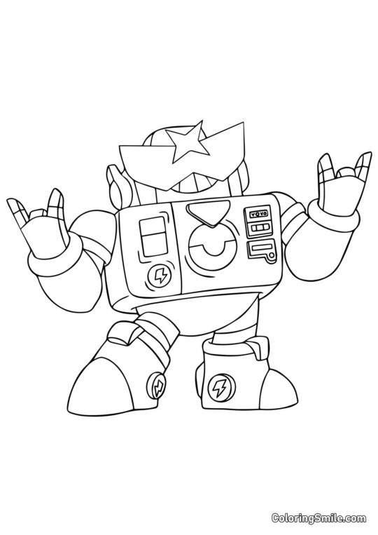 Кольт Бравл Старс - Розмальовка