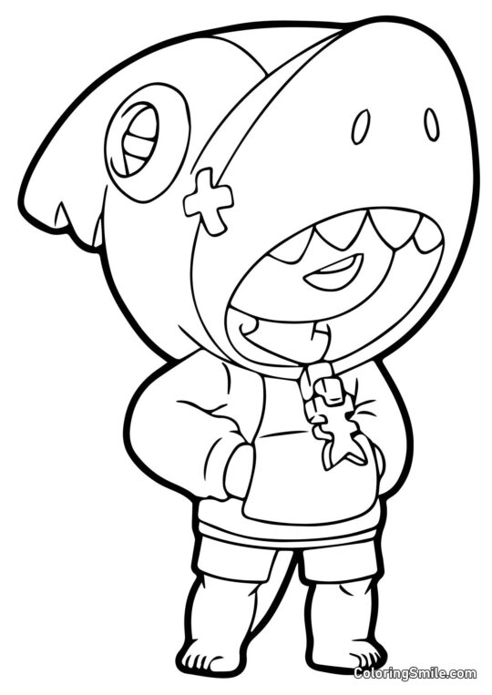 Акула Бравл Старс - Розмальовка