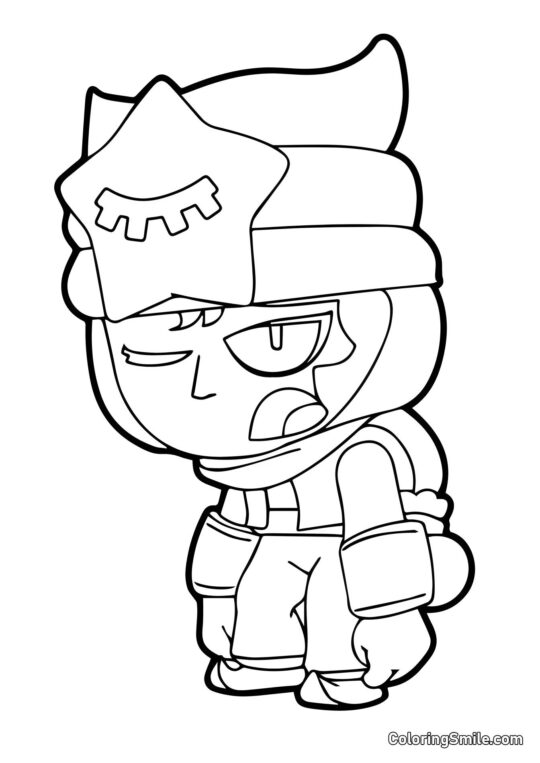 Сенді Бравл Старс - Розмальовка