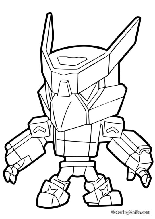 Меха Кроу Бравл Старс - Розмальовка