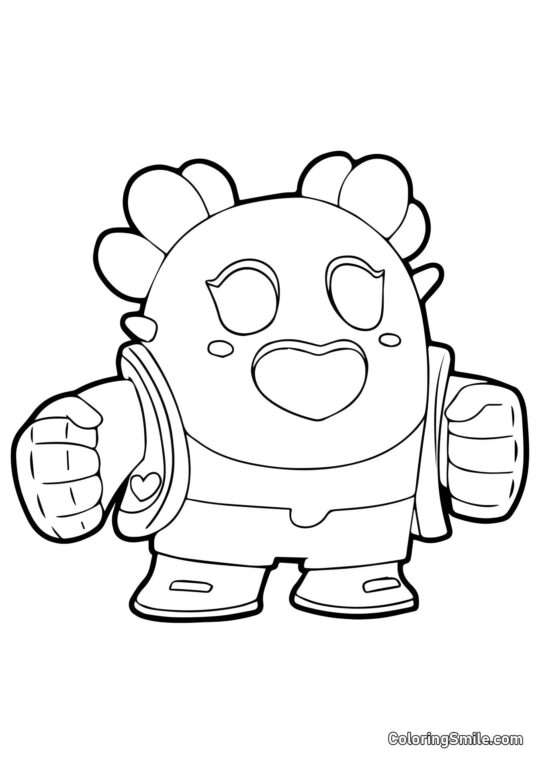 Сакура Шпик Бравл Старс - Розмальовка