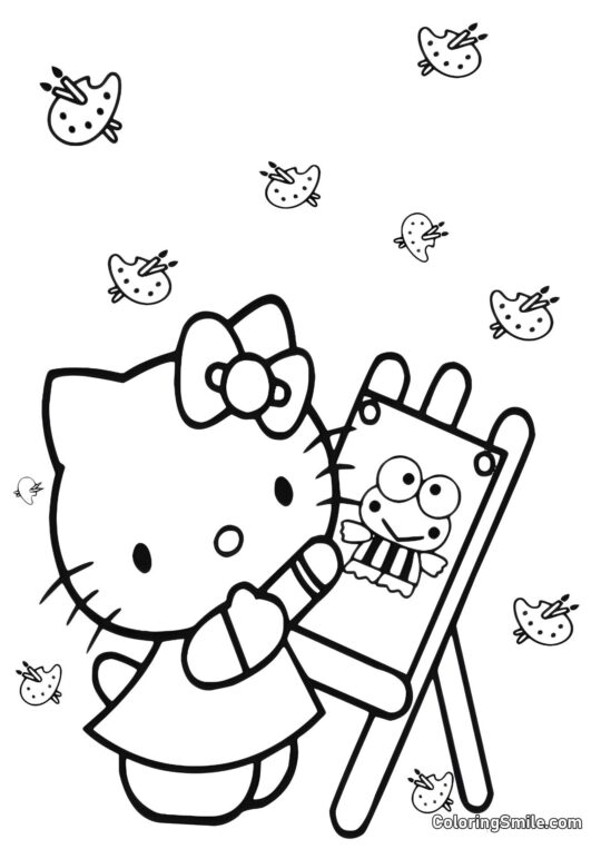 Артистка Кітті - Розмальовка