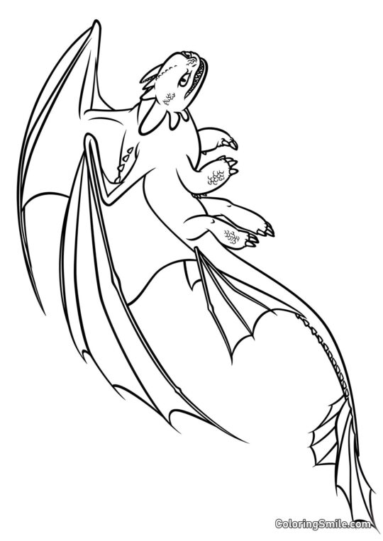 Злий дракон - Розмальовка