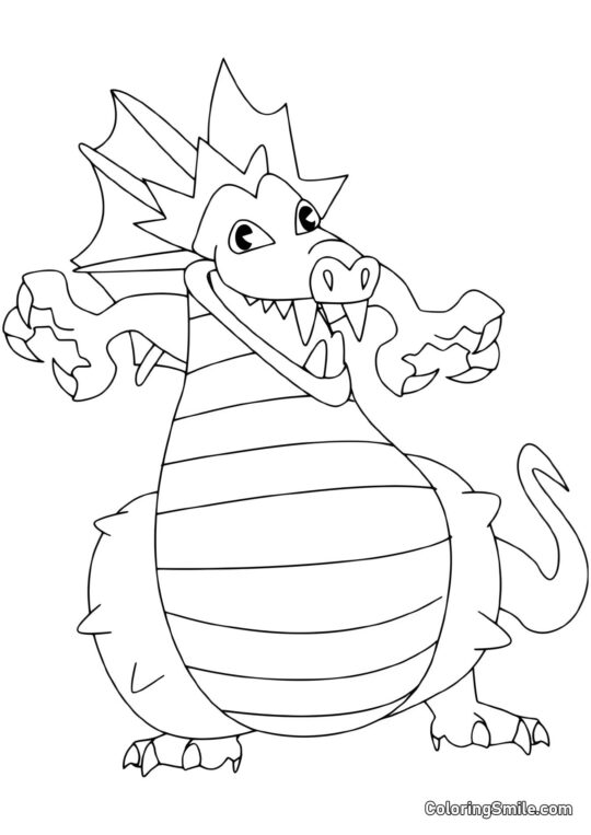 Дракон в очікуванні - Розмальовка