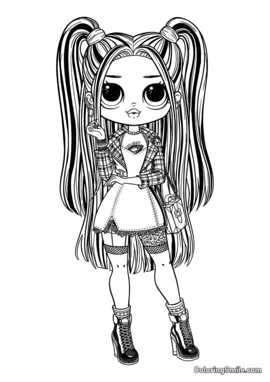 LOL OMG Альт-Дівчина - Розмальовка