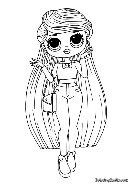 LOL OMG Дівчина Лара - Розмальовка