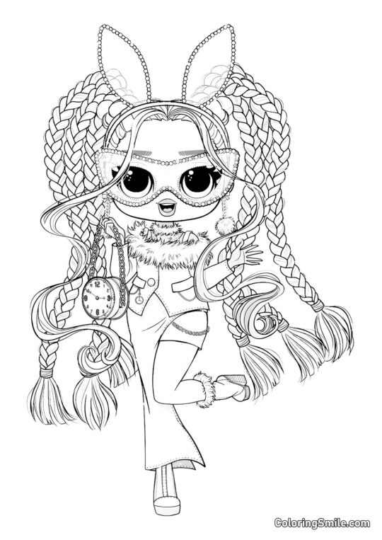 LOL OMG Білий Кролик - Розмальовка