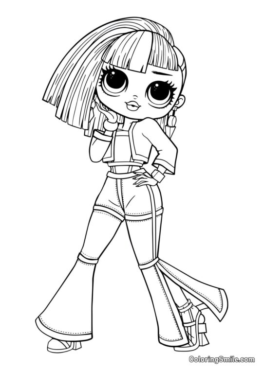 Ангели LOL OMG Вогні - Розмальовка