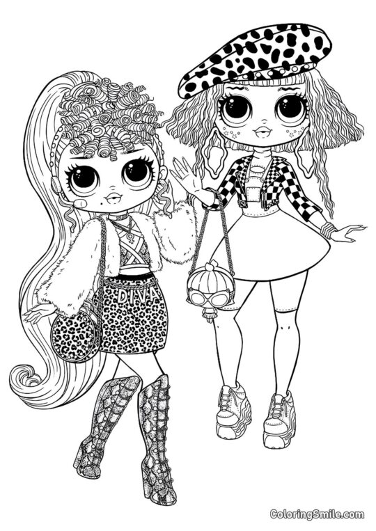 LOL OMG Соціальні Леви - Розмальовка