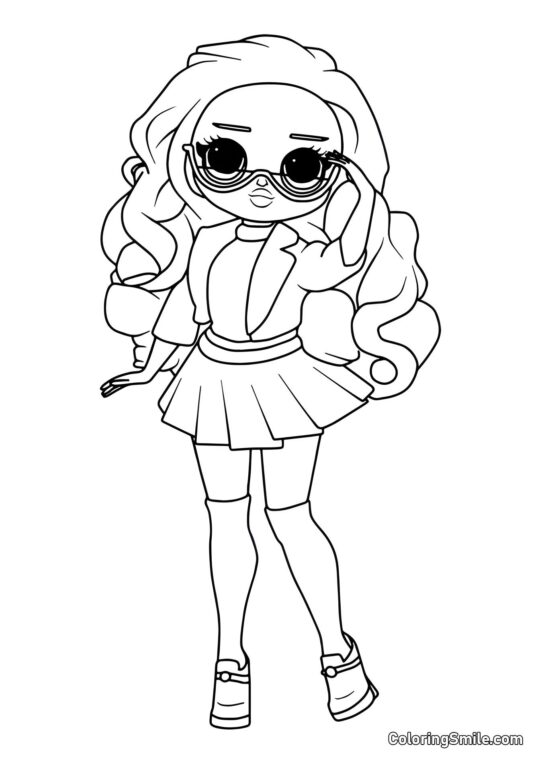 LOL OMG Шкільний Репортер - Розмальовка
