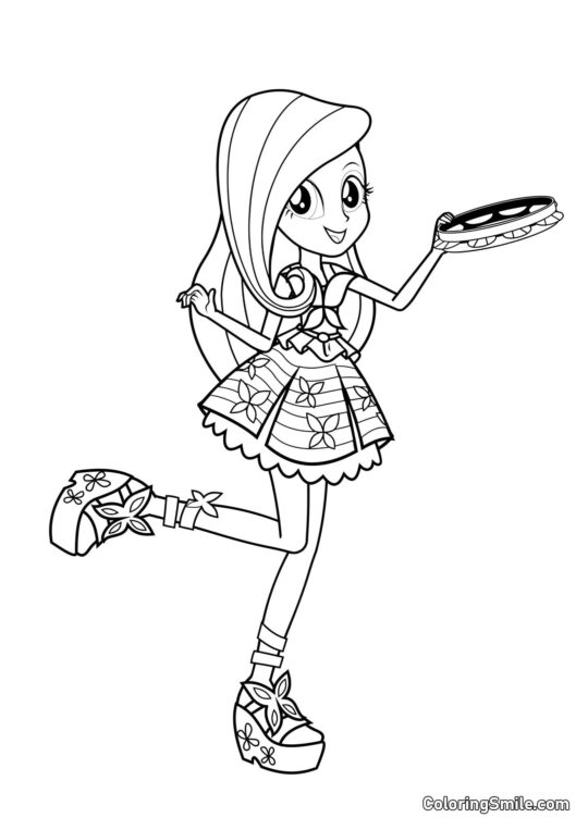 Флаттершай з Еквестрії - Розмальовка