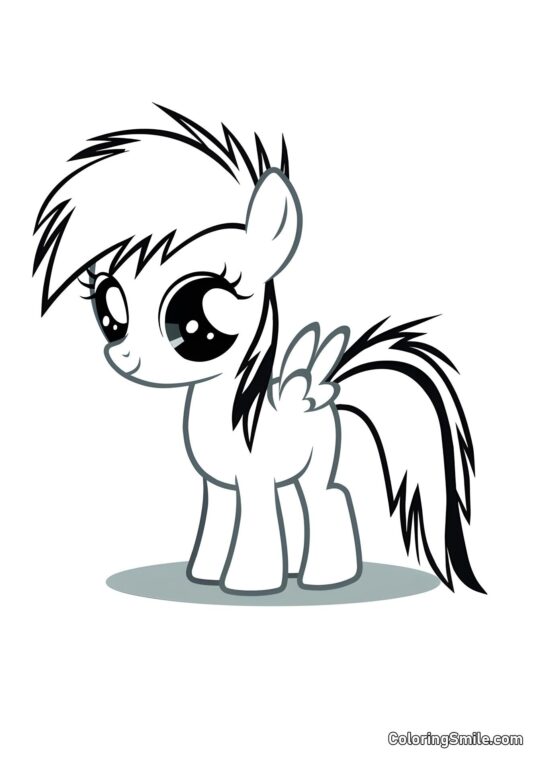 Рейнбоу Деш - Розмальовка