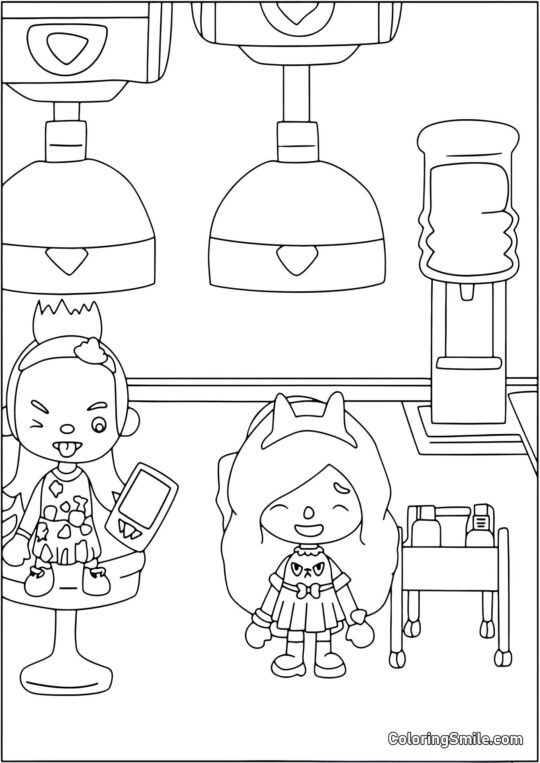 Тока Бока салон життя - Розмальовка