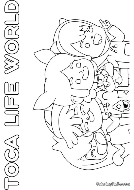 Тока Бока Життя Світ - Розмальовка