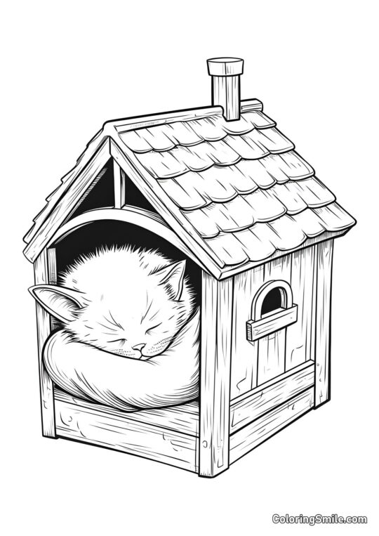 Кошеня в будинку Кошеня в будинку - Розмальовка