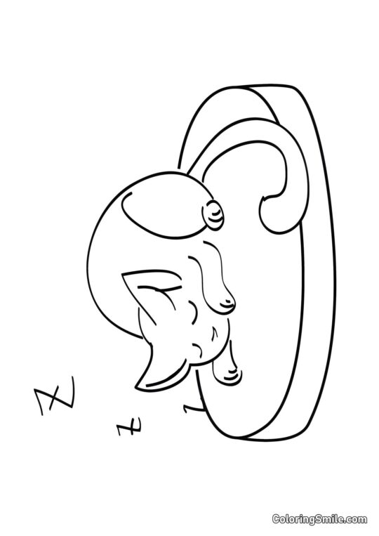 Кошеня солодко спить Кошеня солодко спить - Розмальовка