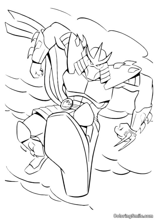 Шреддер атакує - Розмальовка