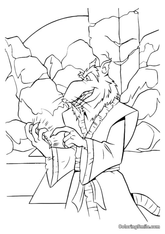 Сплінтер у каналізації - Розмальовка