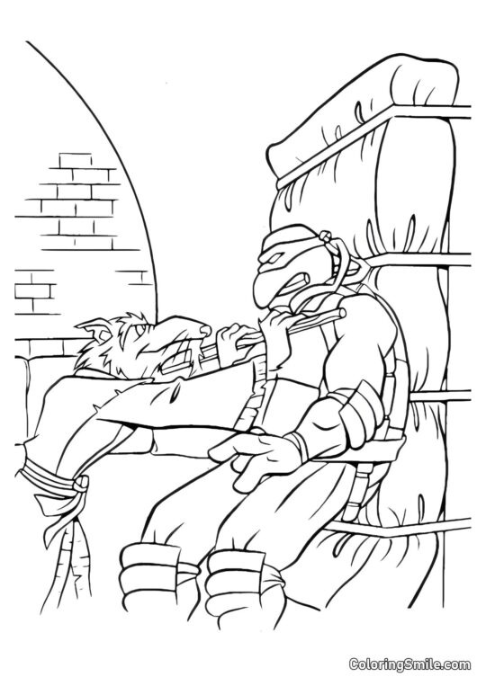 Сплінтер викладає урок - Розмальовка