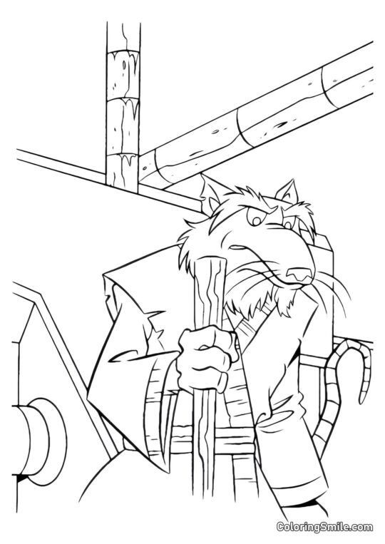 Сплінтер з палицею - Розмальовка