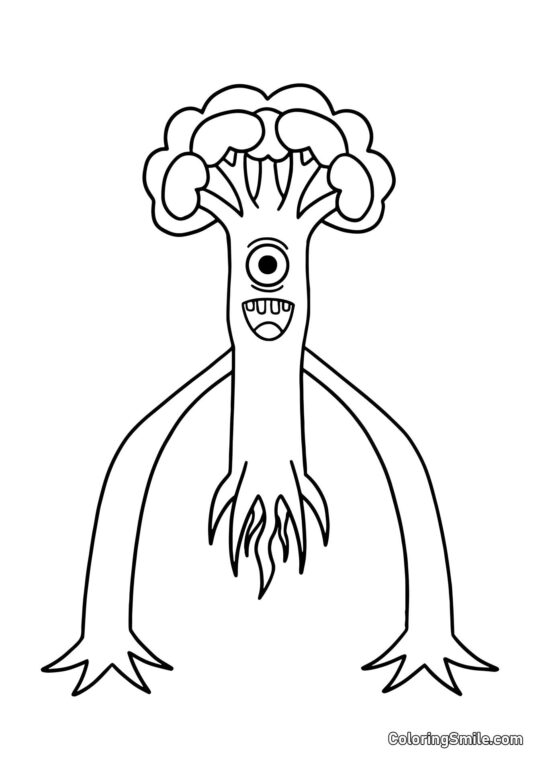 Високий Віктор з дитячого садка Банбан - Розмальовка