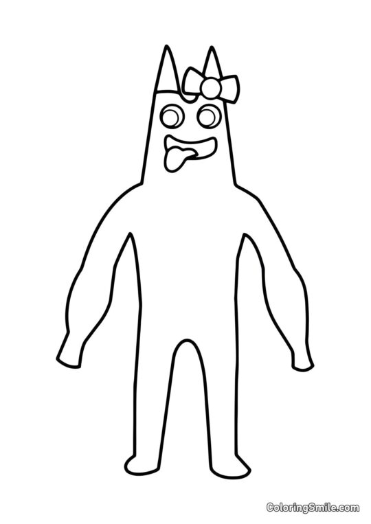 Банбаліна з дитячого садка Банбан - Розмальовка