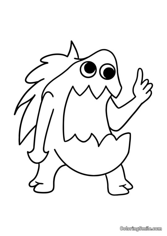 Смердючий Джоел з дитячого садка Банбан - Розмальовка