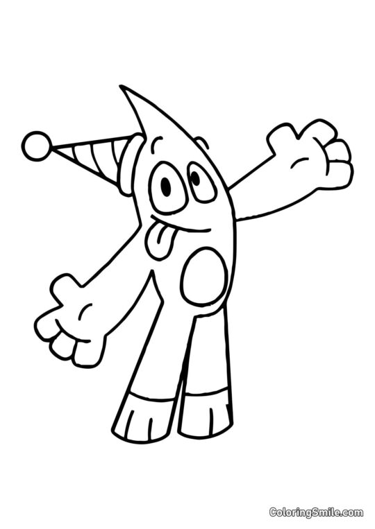 Банбан у шапці Санти - Розмальовка