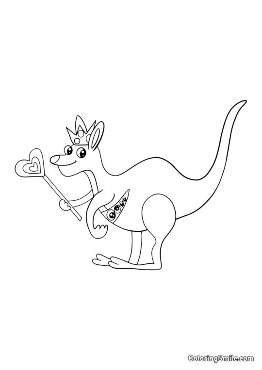 Королева Баунселіа з дитячого садка Банбан - Розмальовка