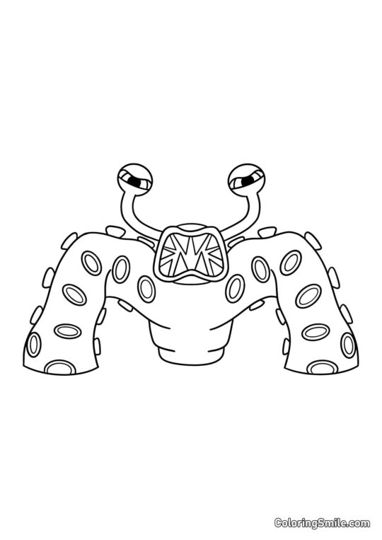 Ніблер з дитячого садка Банбан - Розмальовка