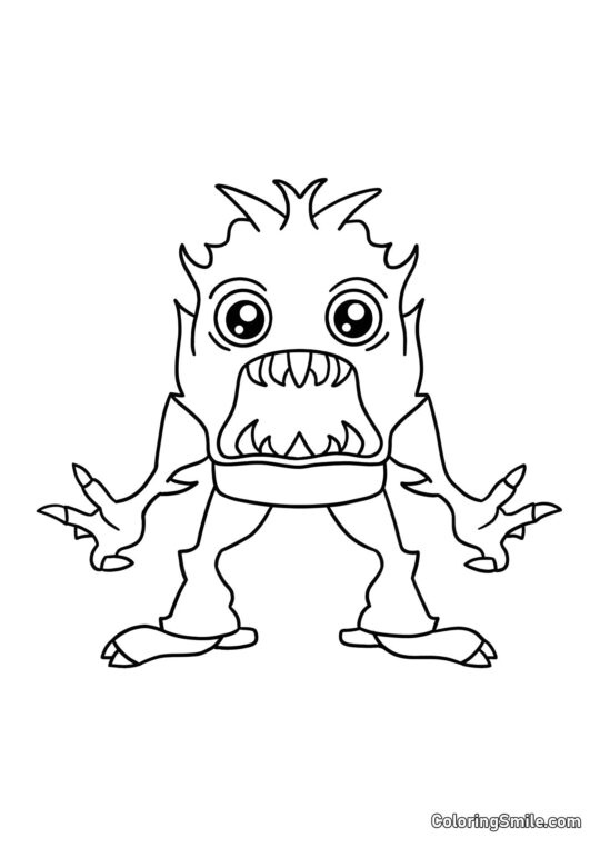 Мисливець Тім з дитячого садка Банбан - Розмальовка