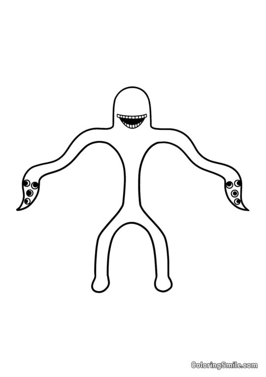 Довгий Джо з дитячого садка Банбан - Розмальовка