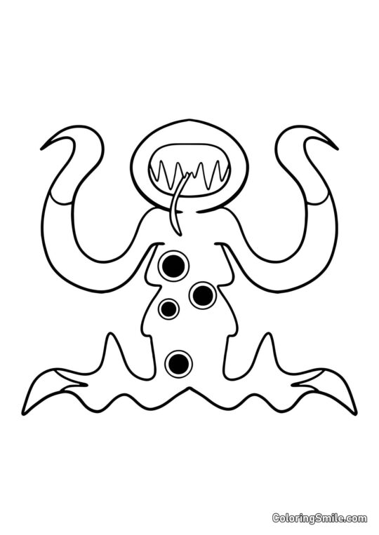 Голодна Тамі з дитячого садка Банбан 4 - Розмальовка