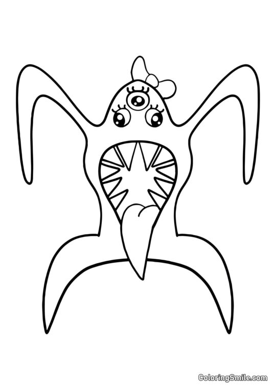 Прекрасна Набналіна з дитячого садка Банбан - Розмальовка