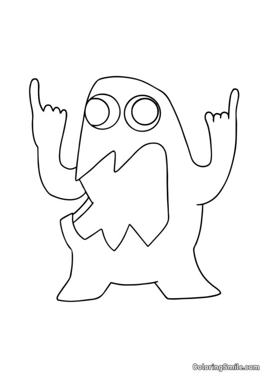 Смердючий Джоел з дитячого садка Банбан - Розмальовка