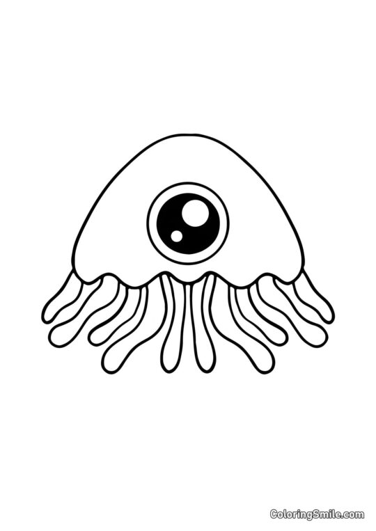 Кавайний Стінгер Флінн з дитячого садка Банбан - Розмальовка