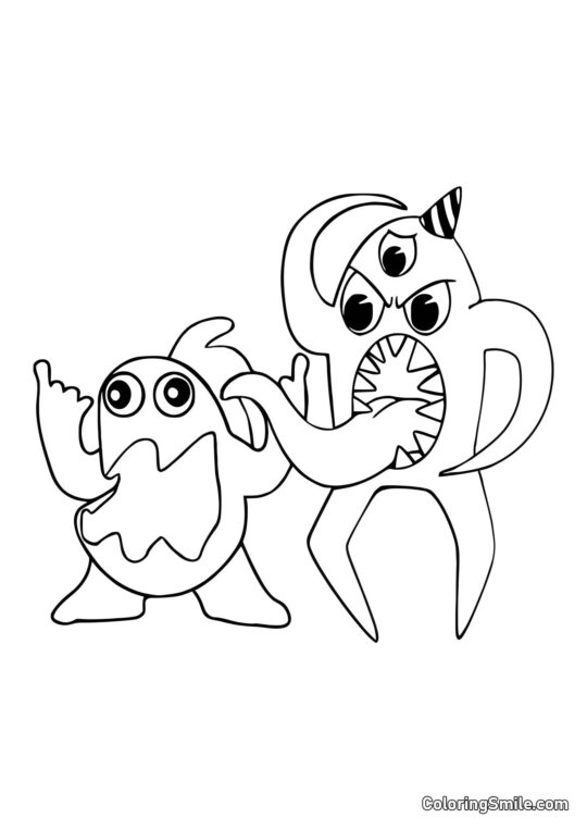 Смердючий Джоел і Набнаб - Розмальовка