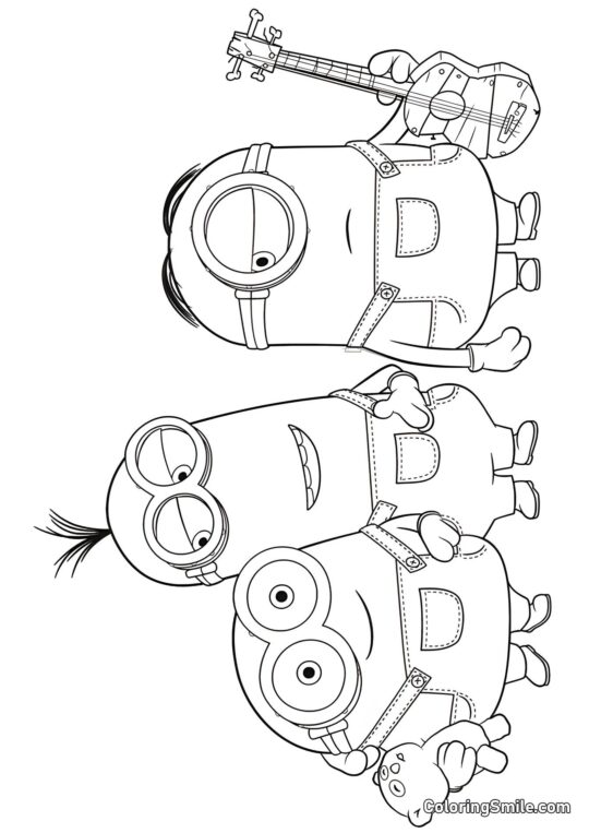 Кевін, Стюарт та Боб - Розмальовка