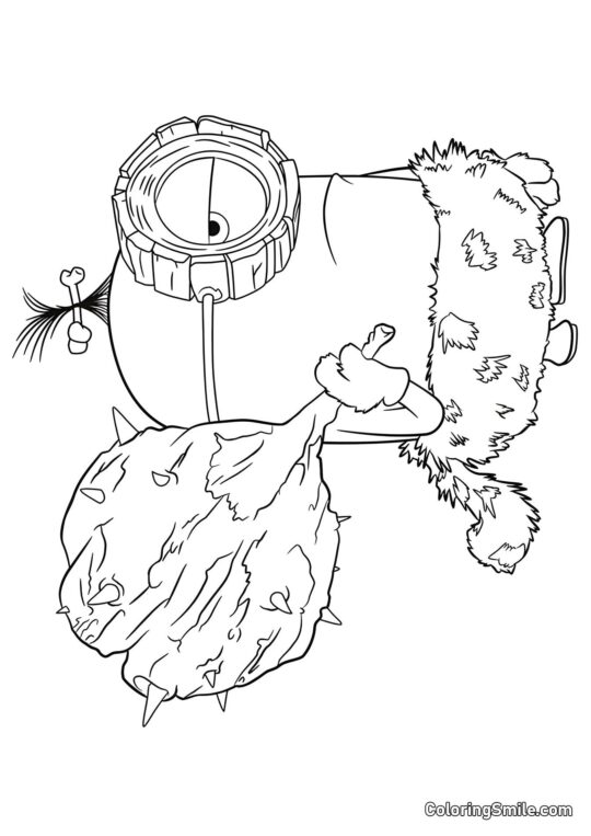 Передісторичний Мініон - Розмальовка