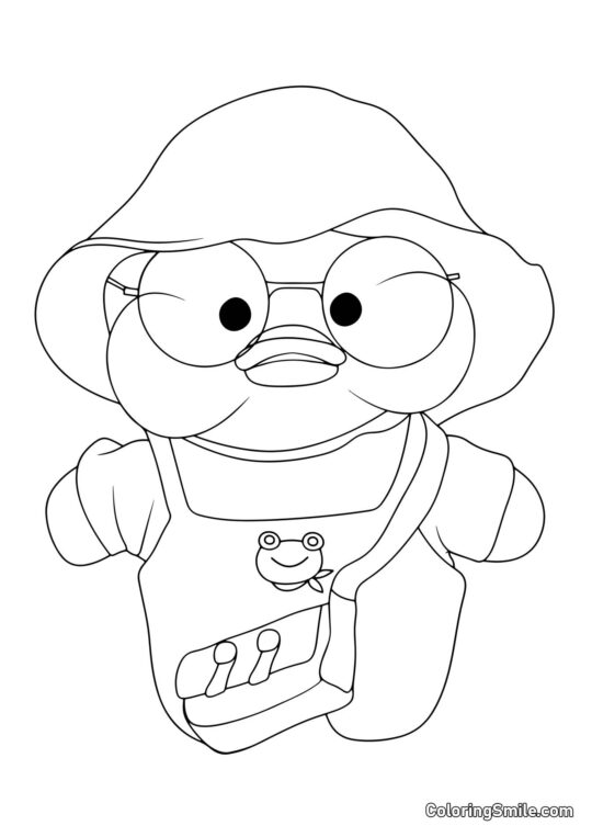 Лалафанфан у капелюсі і з сумочкою - Розмальовка