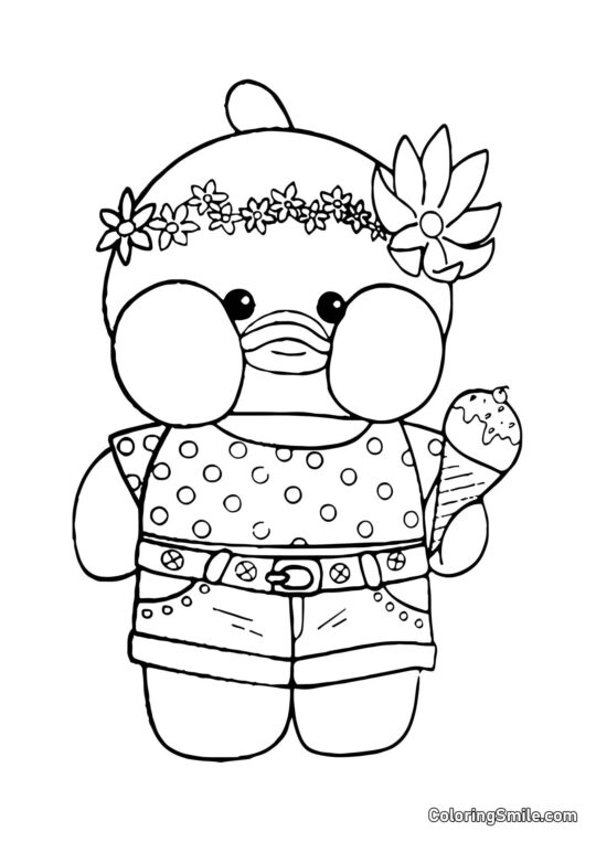 Лалафанфан з морозивом - Розмальовка