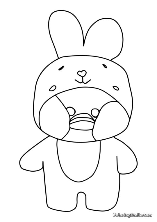 Лалафанфан у кигурімі кролика - Розмальовка