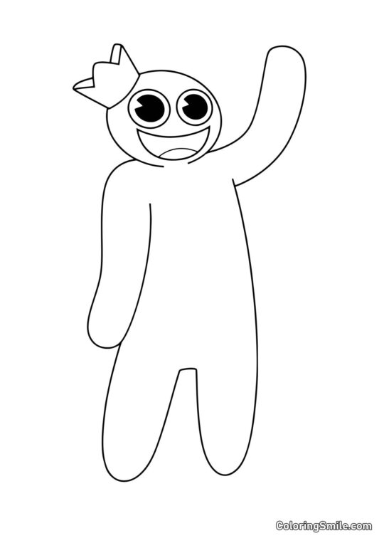 Синій махає - Розмальовка