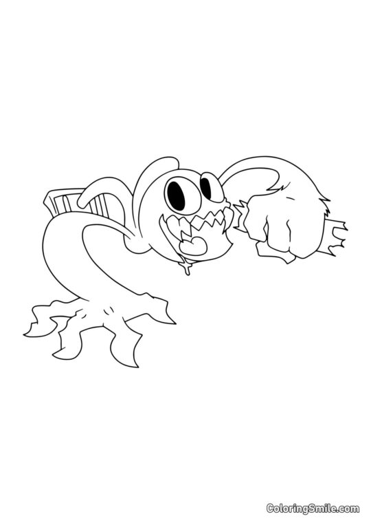 Фіолетовий виліз з вентиляції - Розмальовка