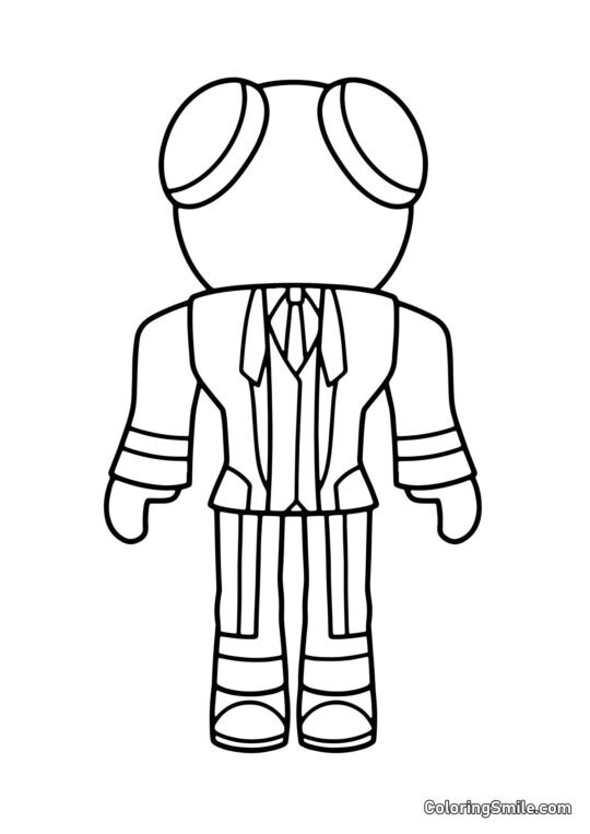 Червоний в костюмі - Розмальовка