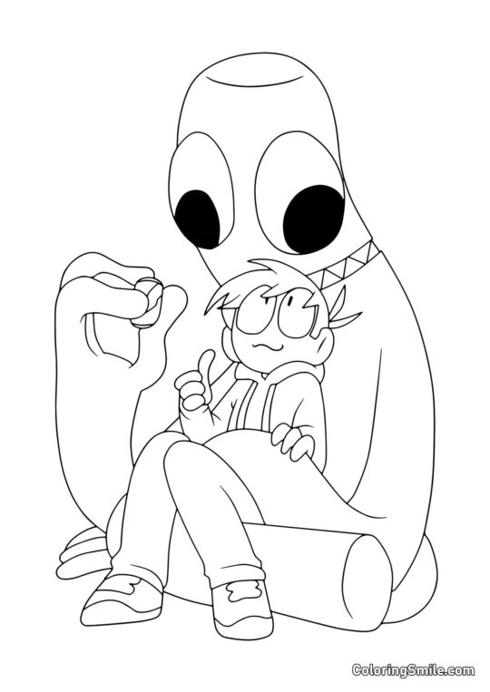 Гравець годує Зеленого - Розмальовка